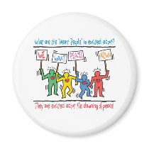 Heart People for Peace magnets by HeartPeople Heart People for Peace magnets