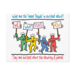 Heart People for Peace Post Card