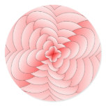 Heart Petal Flower & Swirls Sticker
