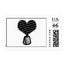 Heart Photo Dog Tag Postage - DIY Custom