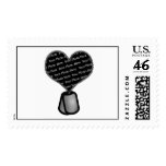 Heart Photo Dog Tag Postage - DIY Custom postage