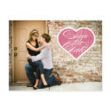 Heart | Photo Save the Date Postcard postcard