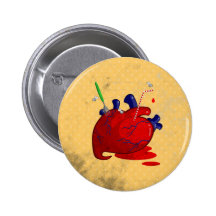 Heart Pinback Buttons