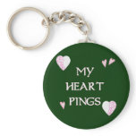 Heart Pings Ping Pong Keychains