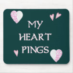 Heart Pings Ping Pong Mouse Pads