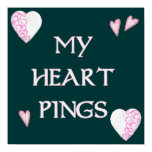 Heart Pings Ping Pong Print