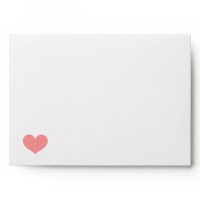Heart & Pink Stripes Envelope