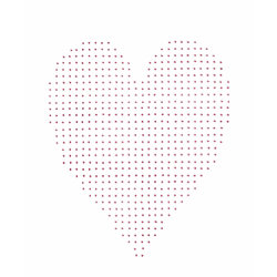 Heart - pointillism on tee shirt shirt