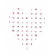 Heart - pointillism on tee shirt shirt
