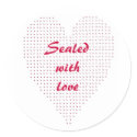 Heart - pointillism, stickers Sealed with love by Cherylsart Heart - pointillism, stickers Sealed with love