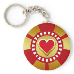 HEART POKER CHIP KEY CHAIN