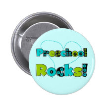 Heart Preschool Rocks Tshirts and Gifts Pinback Button