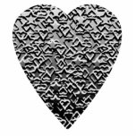 Heart. Printed Gray Pattern. Photo Cutout