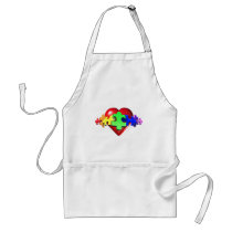 Heart Puzzle Links aprons