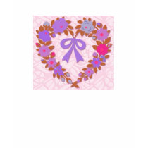Heart Quilt.Pink t-shirts by beesplace Heart Quilt.Pink t-shirts