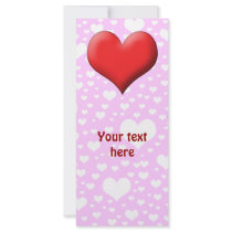 Heart Rack Card Design