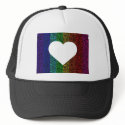 Heart Rainbow hats