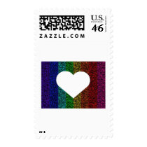 Heart Rainbow postage by coolartistry Heart Rainbow postage