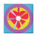 Heart Rays - Customized - Square magnets by SerenethosArt Heart Rays - Customized - Square magnets