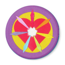 Heart Rays magnets by SerenethosArt Heart Rays magnets