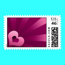 HEART RAYS!  STAMP stamps