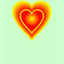 Heart Red and Yellow t-shirts