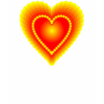 Heart Red and Yellow t-shirts