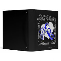 Heart Ribbon - ALS Disease Awareness Binder