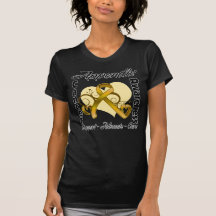 Heart Ribbon - Appendix Cancer Awareness T-shirts