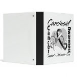Heart Ribbon - Carcinoid Cancer Awareness binders