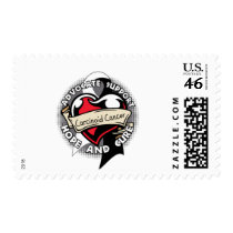 Heart Ribbon - Carcinoid Cancer Stamps