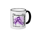 Heart Ribbon - Fibromyalgia Awareness Coffee Mug