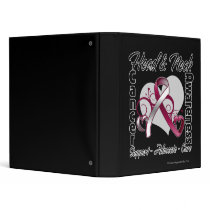 Heart Ribbon - Head and Neck Cancer Awareness Binders