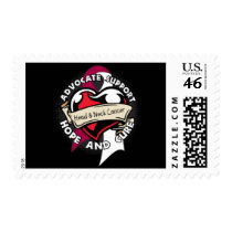 Heart Ribbon - Head and Neck Cancer Stamp