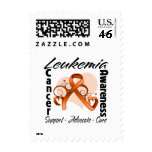 Heart Ribbon - Leukemia Awareness postage