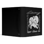 Heart Ribbon - Lung Cancer Awareness binders