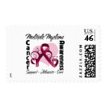 Heart Ribbon - Multiple Myeloma Awareness Stamp