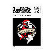 Heart Ribbon - Oral Cancer Postage Stamp