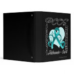 Heart Ribbon - PCOS Awareness binders