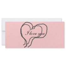 Heart ribbon rack cards by marylouroche Heart ribbon rack cards