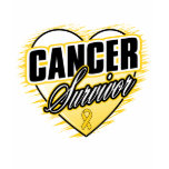 Heart Ribbon Survivor Childhood Cancer t-shirts
