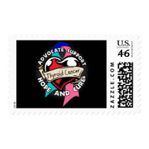 Heart Ribbon - Thyroid Cancer Postage Stamp