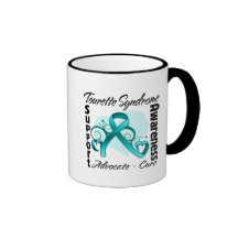 Heart Ribbon - Tourette Syndrome Awareness Coffee Mugs
