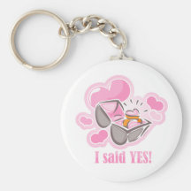 Heart Ring I Said Yes Key Chains