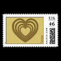 Heart Ripple (L-Gold) stamps