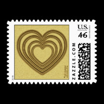Heart Ripple (S-Gold) stamps