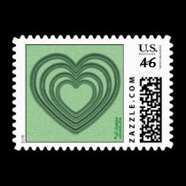 Heart Ripple (S-Green) stamps