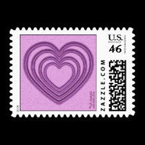 Heart Ripple (S-Pink) stamps