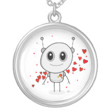 Heart Robot - Necklace