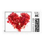 Heart Rose Petals Stamp stamps